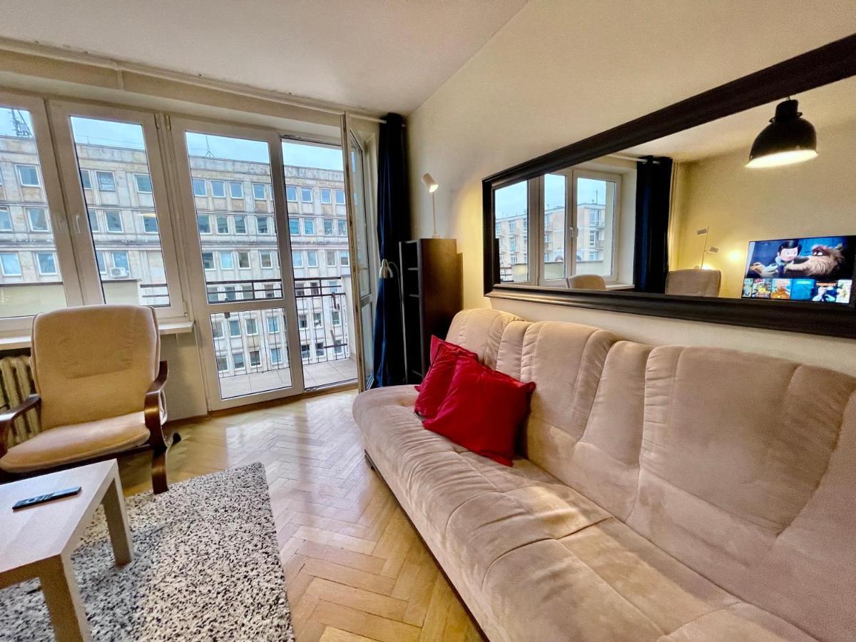 Ferienwohnung Raven Metro Fast Wifi 70'Tv Netflix Hbomax Appletv Warschau Exterior foto